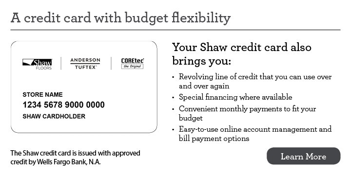 Shaw card | Canales Flooring Inc.